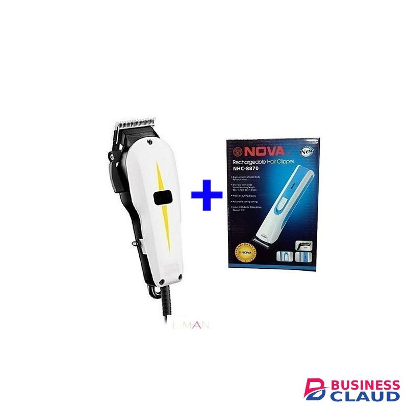 Geemy Hair Shaving Machine - Kinyozi + Hair And Beard Trimmer