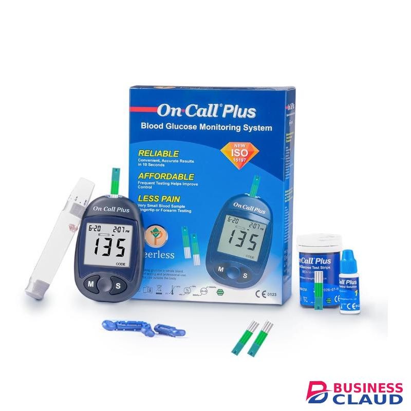 On Call Plus Blood Glucose Test Strips – Box Accurate & Fast Diabetes Monitoring Strips for Use with Meters
