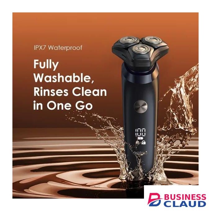 Oraimo EasyShave Digital Display Electric Shaver – Rechargeable Beard Trimmer, Precision Blades, Long Battery Life