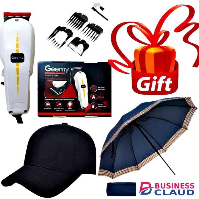 Geemy Hair Clipper And Trimmer, Baseball Cap & Portable Umbrella