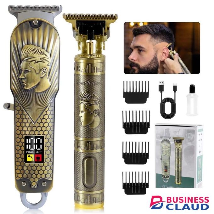 2 (TWO) In 1 (one) Rechargeable Hair Shaving Machine, Shaver Gold
