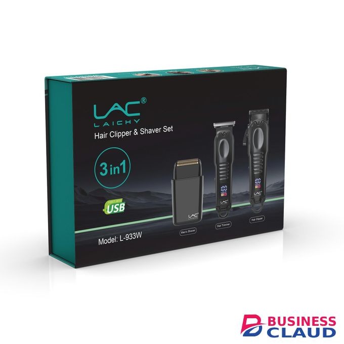 Lac Rechargeable cordless shaving machine.LAICHY 3-in-1 Hair Clipper & Shaver Set. 3