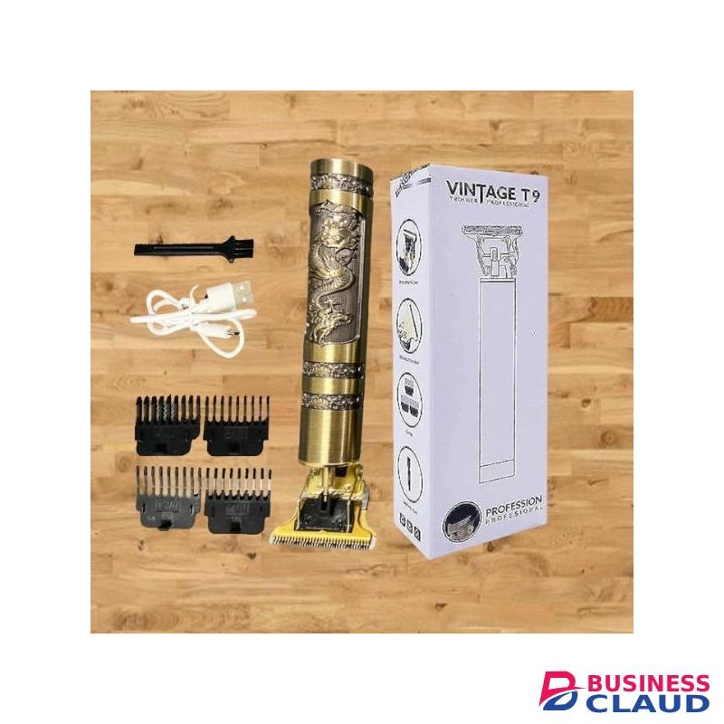 Vintage Rechargeable USB Professional Hair Cutting T9 Hair Clipper Trimmer Shaver