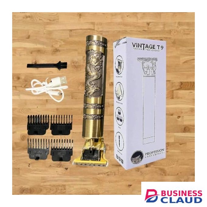Vintage Rechargeable USB Professional Hair Cutting T9 Hair Clipper Trimmer Shaver