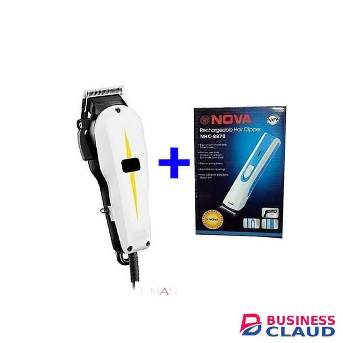 Geemy Hair Shaving Machine - Kinyozi + FREE Shaving Gown