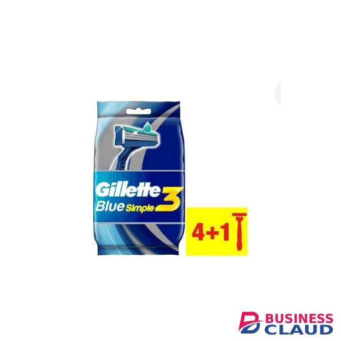 Gillette Blue 3 Disposable Razors (4 + 1 Pack)