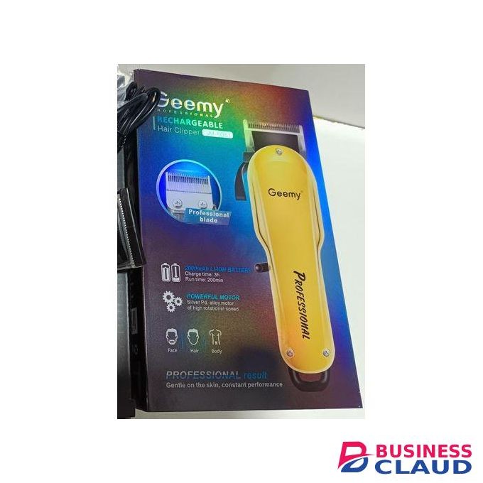 Geemy Rechargeable Cordless Proffessional Clipper With Powerful Motor 6081