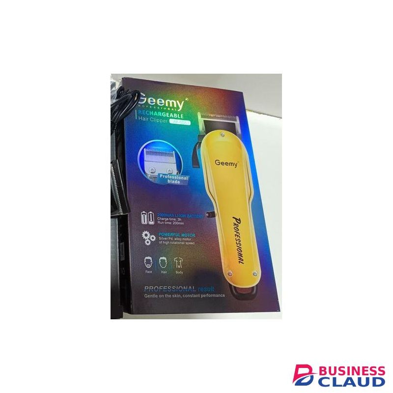 Geemy Rechargeable Cordless Proffessional Clipper With Powerful Motor 6081
