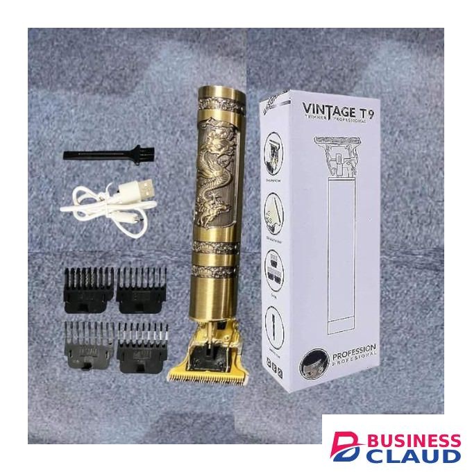 Vintage Inbuilt Battery Electric, Hair Cutting T9 Hair Clipper Trimmer Shaver