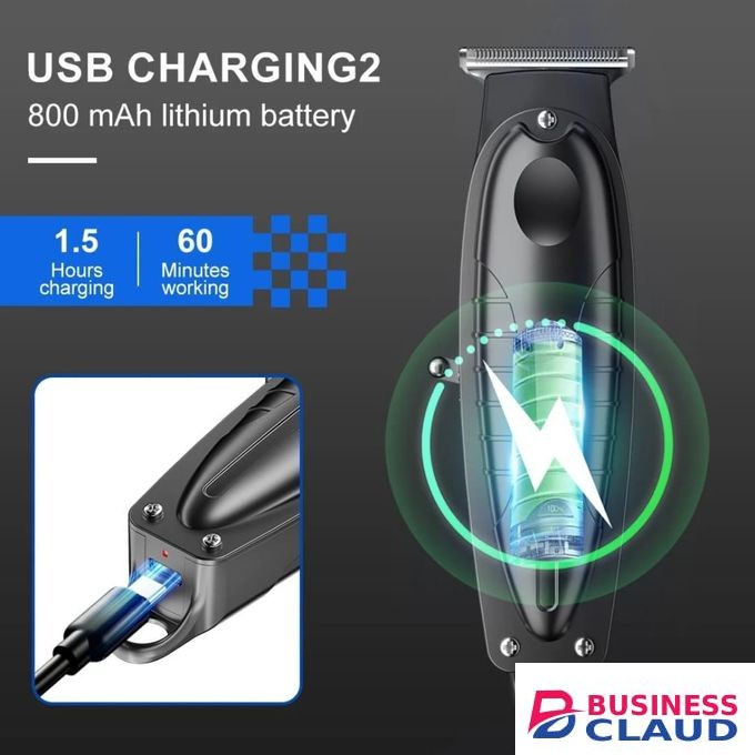 Professional Cordless Hair Trimmer for Men – Precision Beard & Hair Clipper, Rechargeable Personal Grooming Shaving Machine + Extra BONUS ADJUSTABLE Bluetooth Wireless Headphones & Cap