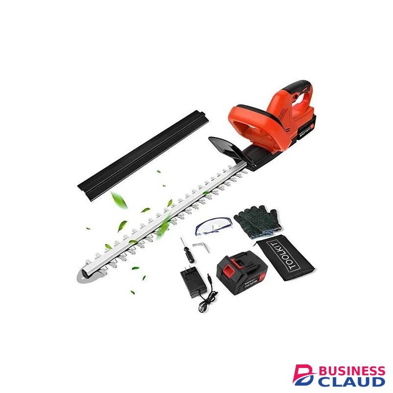 Heavy Duty Cordless Lithium-ion hedge trimmer with Accesories Fence Trimmer Cutter With 2 Batteries