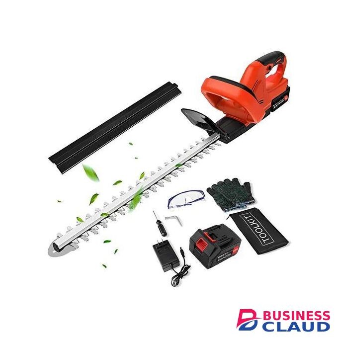 Heavy Duty Cordless Lithium-ion hedge trimmer with Accesories Fence Trimmer Cutter With 2 Batteries
