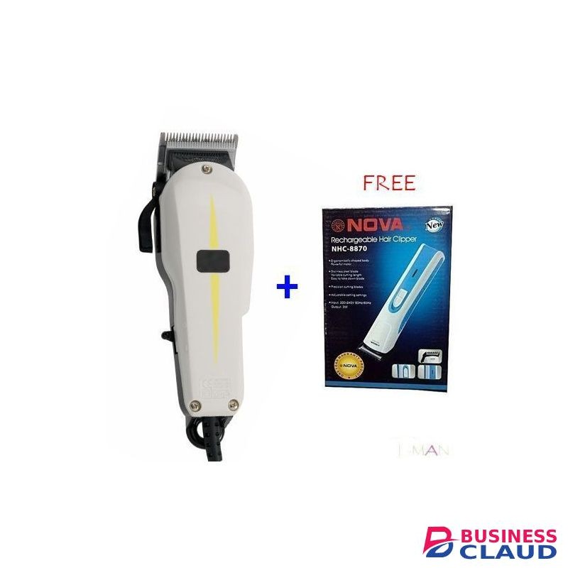 Geemy Professional Hair Shaving Machine + FREE Hair And Beard Trimmer