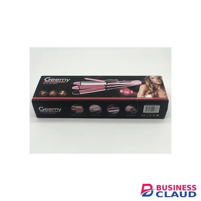 Geemy 3in1 Flat Iron Hair Straightener/Curler Tourmaline