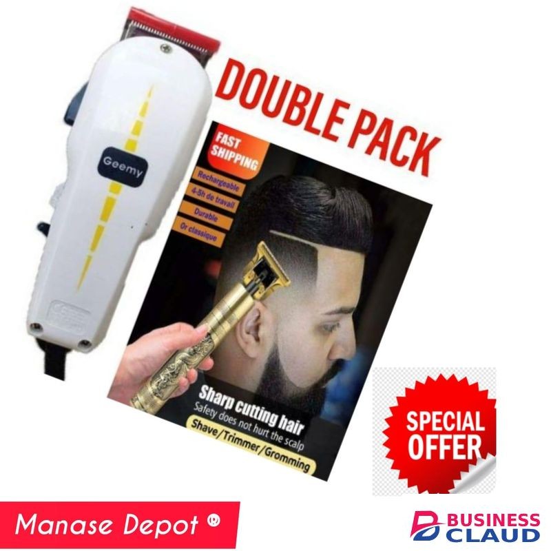 Geemy Kinyozi Hair Clipper machine +Free Hair Timmmer and detailing Machine