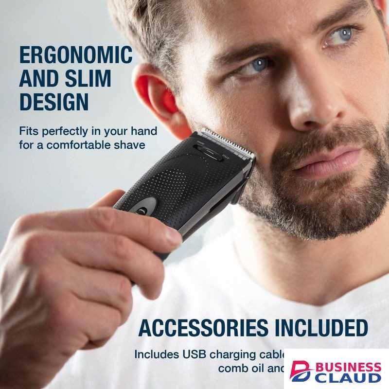 Carmen Signature Men’s Hair Clipper With Adjustable Cutting Lengths & Cordless Operation