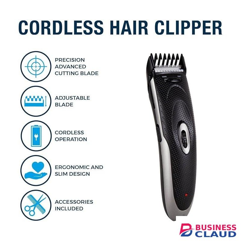 Carmen Signature Men’s Hair Clipper With Adjustable Cutting Lengths & Cordless Operation