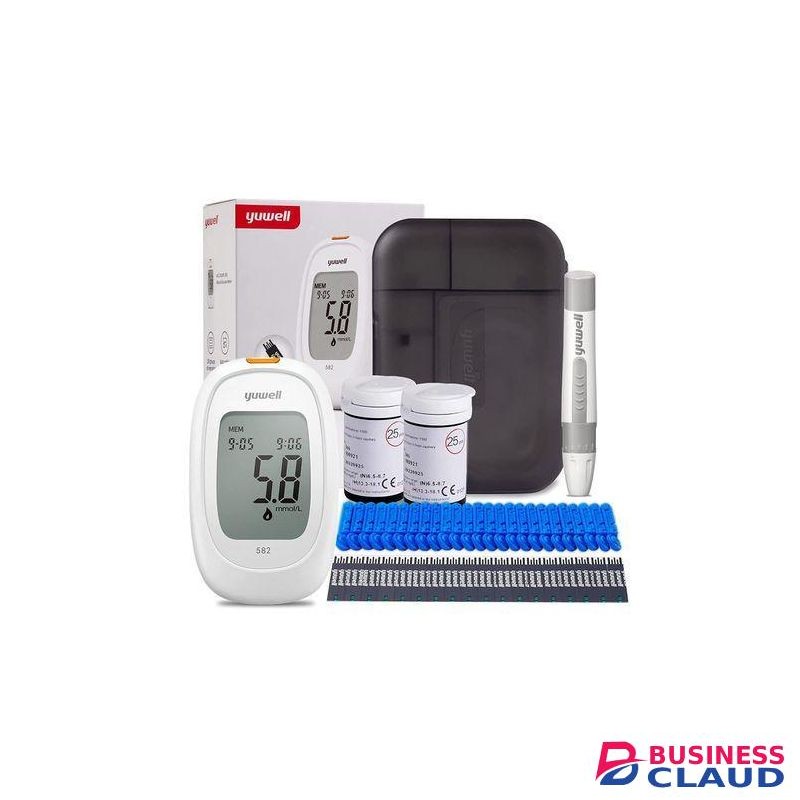 Yuwell lood Glucose Glucometer +50 Test Strips +50 Lancetes