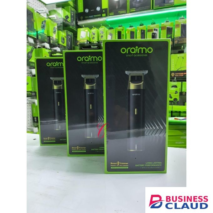 Oraimo Smart Trimmer 2 OPC-TR12 Multi-functional Hair Trimmer with 3 Guided Combs for Precision Grooming, Rechargeable, Durable Blades, Low Noise, Cordless and Portable
