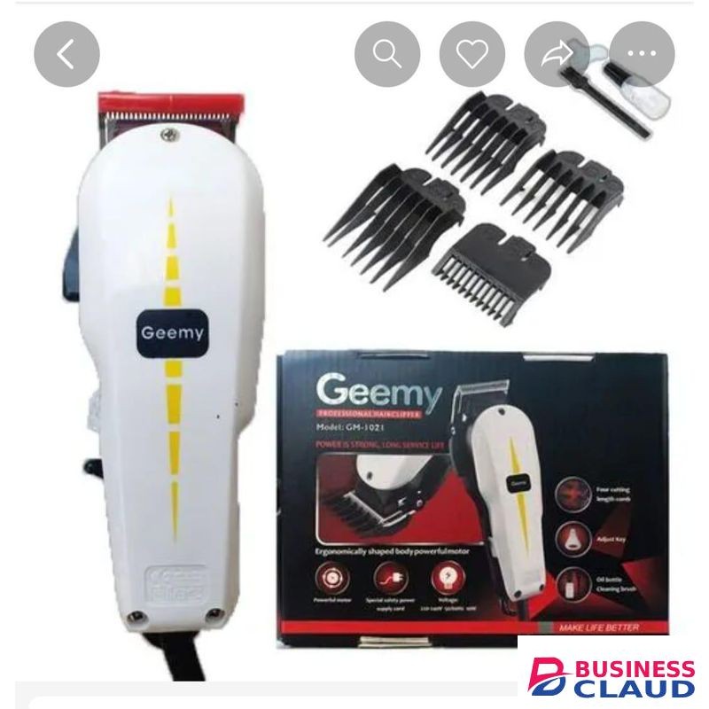 Geemy Professional Hair Clipper and Shaver for Men, Rechargeable Cordless Grooming Kit with Precision Blades for Haircut, Beard, Mustache, and Body Trimming