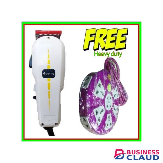 Geemy Professional Hair Shaving Machine+Free Heavy Duty Extension