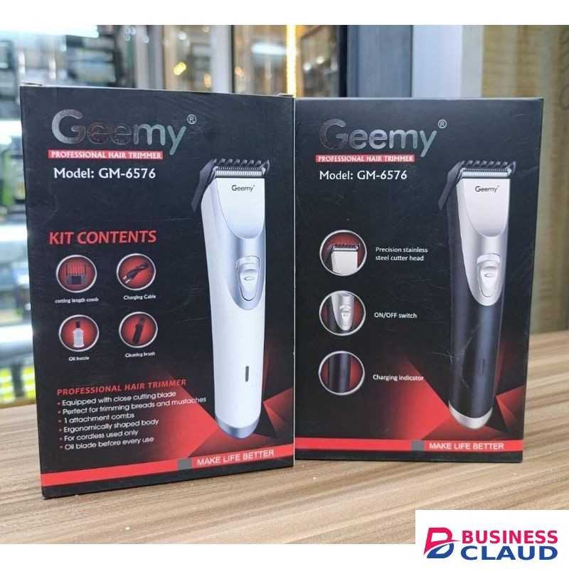Geemy GM-6576 Professional Hair Clipper & Beard Trimmer – Rechargeable Cordless Shaving Machine