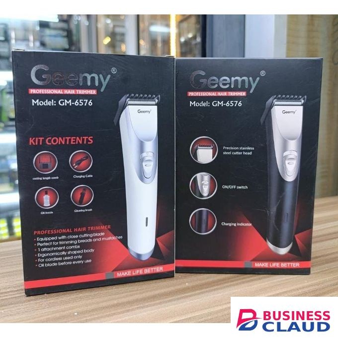 Geemy GM-6576 Professional Hair Clipper & Beard Trimmer – Rechargeable Cordless Shaving Machine