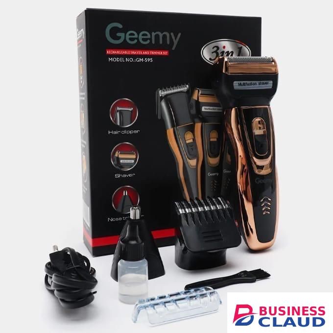 Geemy Rechargeable Hair Shaver/Smother 3 In 1