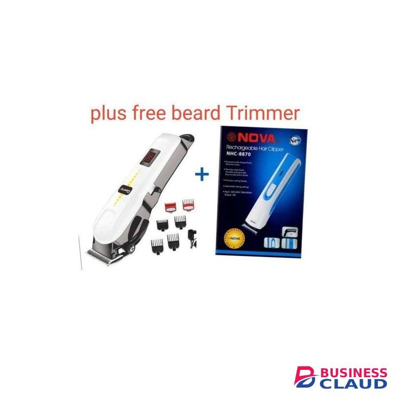 Geemy Professional Cordless Shaving Machine PLUS NOVA BEARD TRIMMER