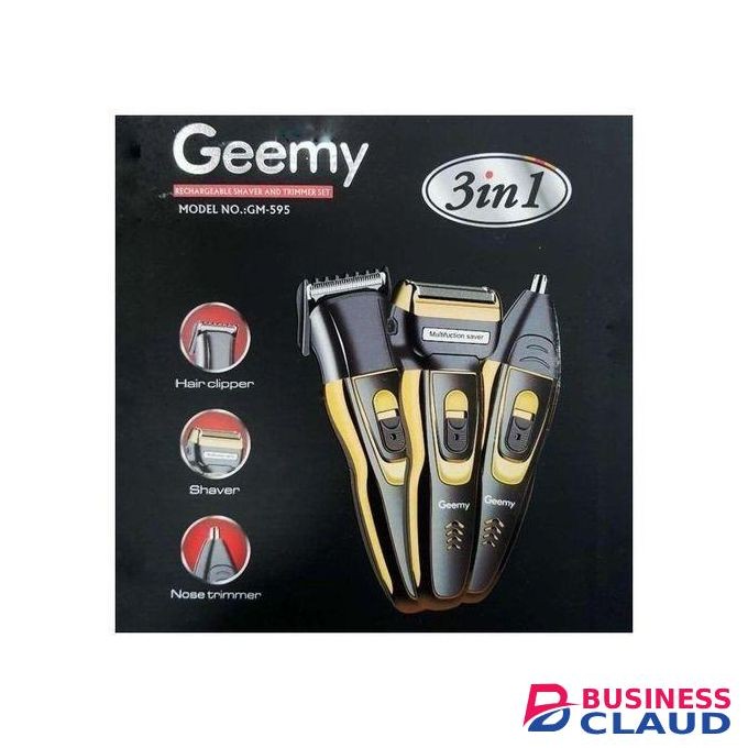 Geemy 3 in 1 Rechargeable Shaving Machine, Finishing Trimmers