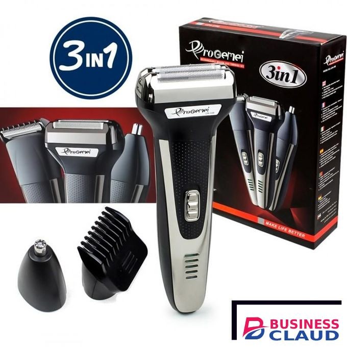 Progemei 3in1 Rechargeable Multi Function Shaver Hair Trimmer