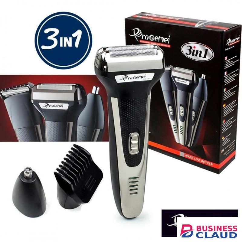 Progemei 3in1 Rechargeable Multi Function Shaver Hair Trimmer