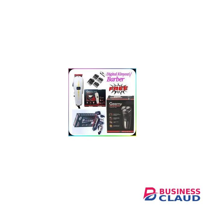 Geemy Hair Shaver Kinyozi Machine + Rechargeable Smoother Machine