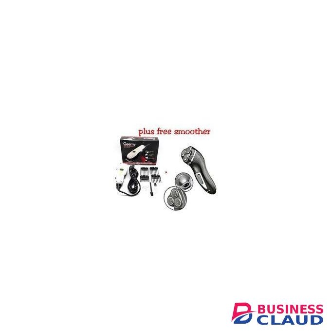 Geemy Hair Shaver Kinyozi Machine + Rechargeable Smoother Machine