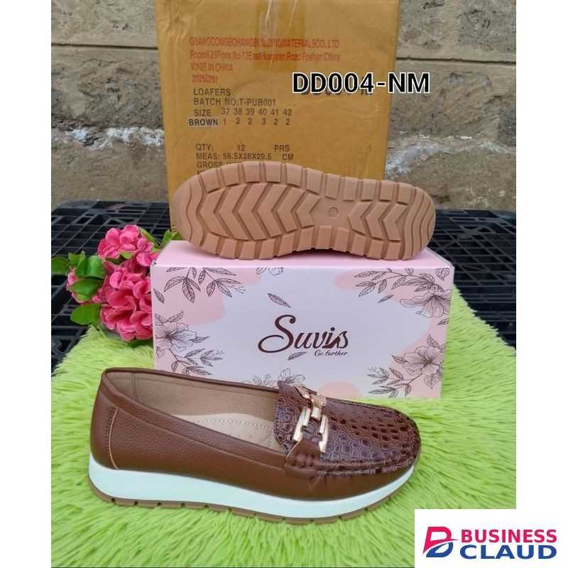 DD004-NM Suvis Ladies Loafers – Effortless Elegance in Light Brown Stylish, Comfy & Easy Slip-On Sizes 37–42 Perfect for Smart Casual, Office & Everyday Wear