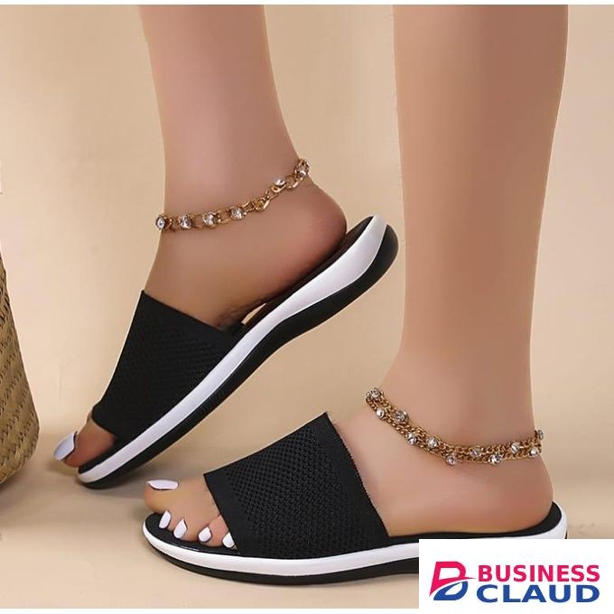 Ladies Breathable Mesh Sandals – Lightweight Casual Open Shoes