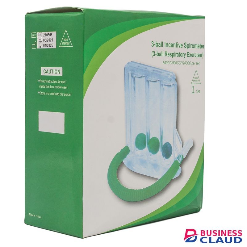 3 Ball Incentive Spirometer - Blue & Green