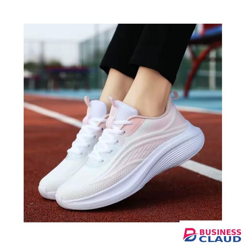 Women’s Lightweight Mesh Casual Sneakers – Gradient Color, Breathable Soft-Soled Comfortable Lace-Up Everyday Walking Shoes