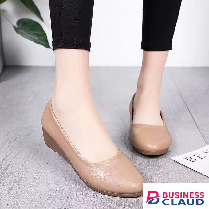 Women’s Wedge Comfort Shoes – Arch Support, Slip-On Design, Everyday Casual & Office Wear