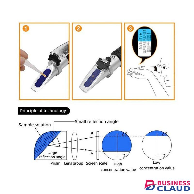 Barksdale Handheld 0-40% Brix Meter 0-25% Alcohol Whisky Tester Brix Measuring Device sugar Refractometer for Wine Making Beer Brewing