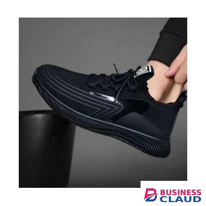 Men'S sneakers for men - work canvas - men shoes - comfortable shoes for walking- black