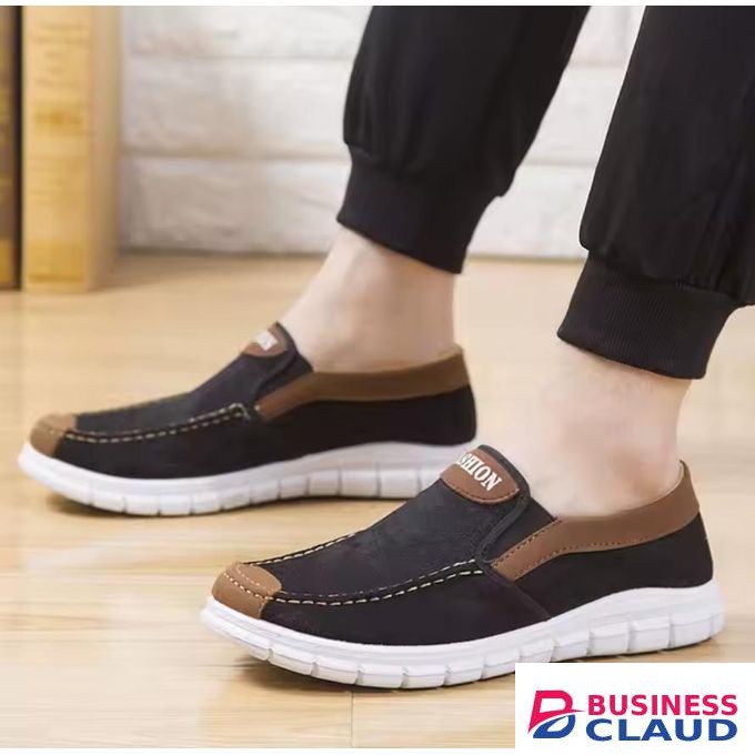 Men'S Men Sneakers – Comfortable Walking Shoes Brown canvas