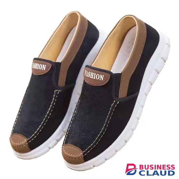 Men'S Men Sneakers – Comfortable Walking Shoes Brown canvas