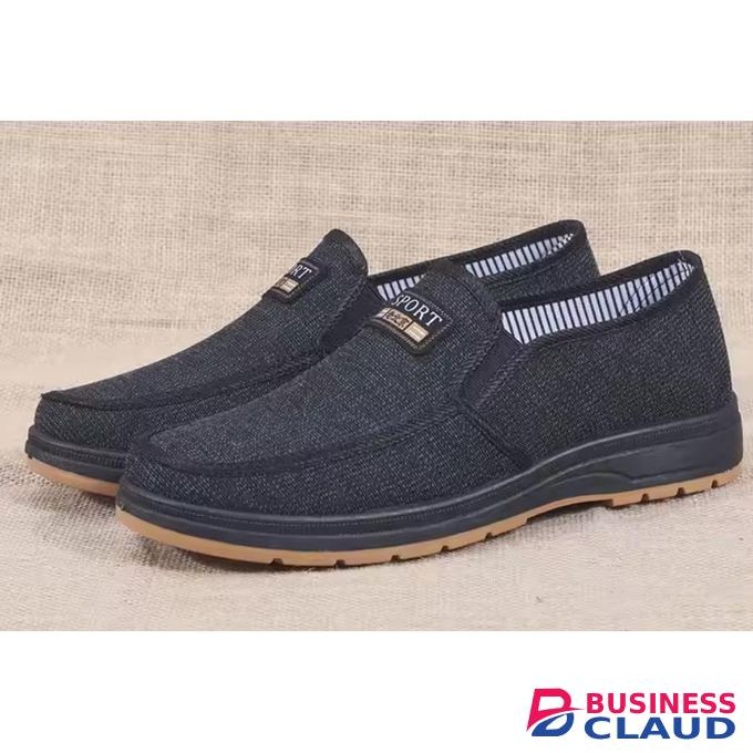 Men'S Men Sneakers – Canvas Casual Shoes – Black