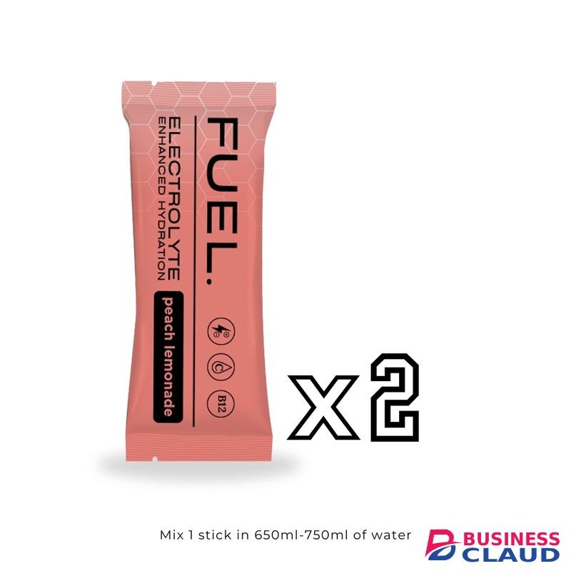 Fuel Electrolyte Enhanced Hydration Powder - Peach Lemonade ORS (2 Pack)