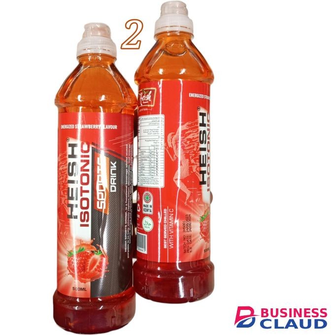 Heish 2X Strawberry ISOTONIC SPORTS DRINK Electrolyte Replacement Hydration Energy Drink