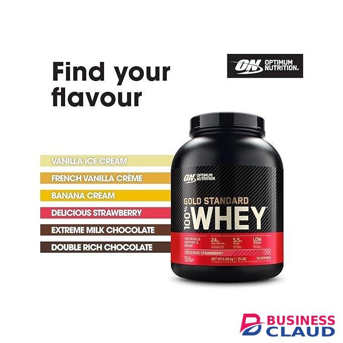 Optimum Nutrition Gold Standard 100% Whey 896g (2LB) Cookies & Cream - UK Original With Double Sticker