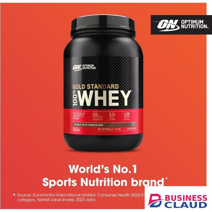 Optimum Nutrition Gold Standard Whey Protein, Muscle Building Powder With Naturally Occurring Glutamine And Amino Acids, Double Rich Chocolate, 29 Servings, 899 G, Packaging May Vary