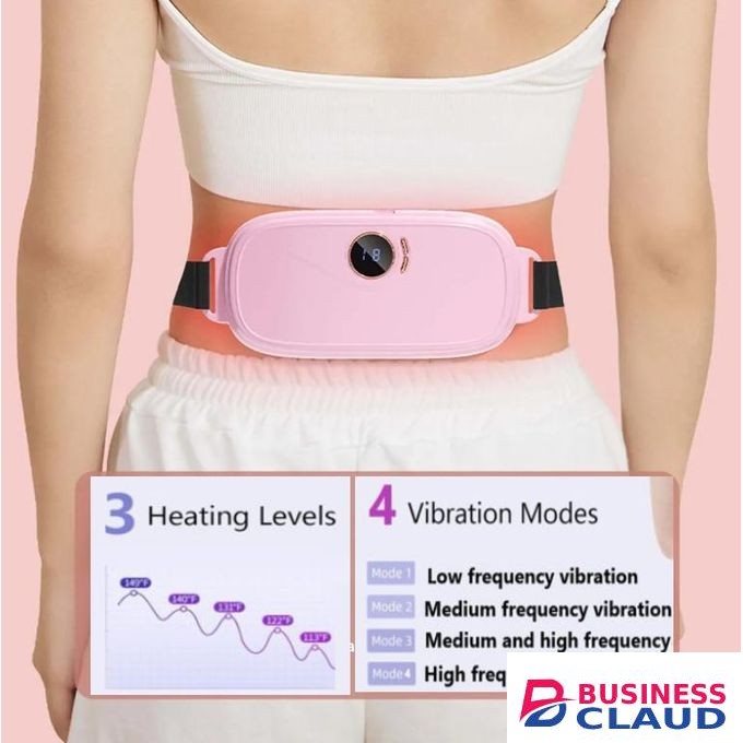 Menstrual Heating Pad Belt Smart Uterus Warming Belt Relieves Back Pain And Cramps WithVibration for Menstrual Pain Relief