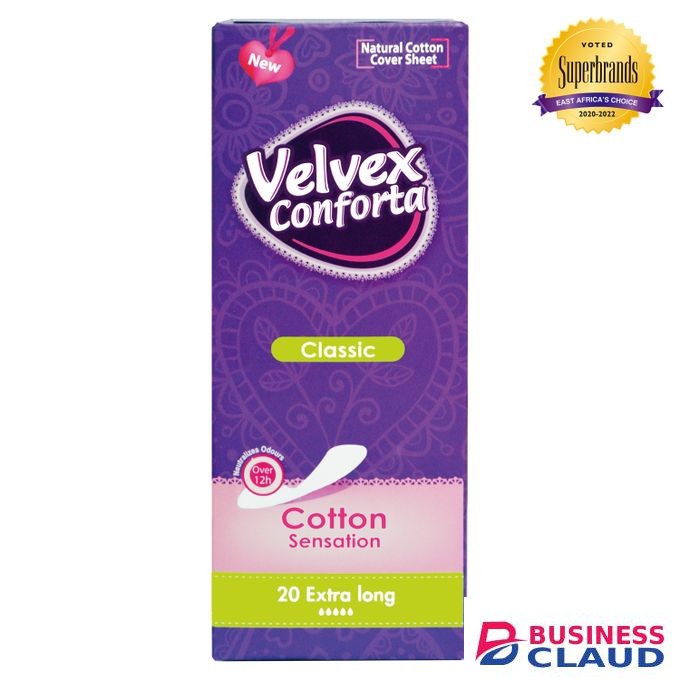 Velvex Conforta Panty Liners -Extra Long 20s